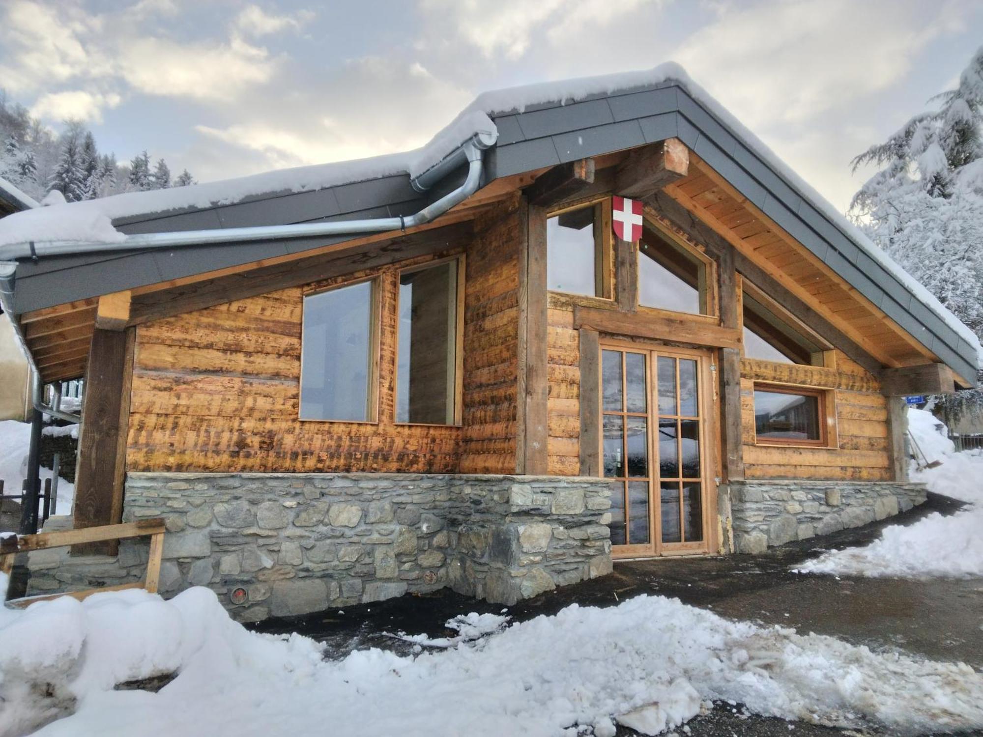 Chalet Balneo Billard La Plagne Savoie Vue Top Exterior photo